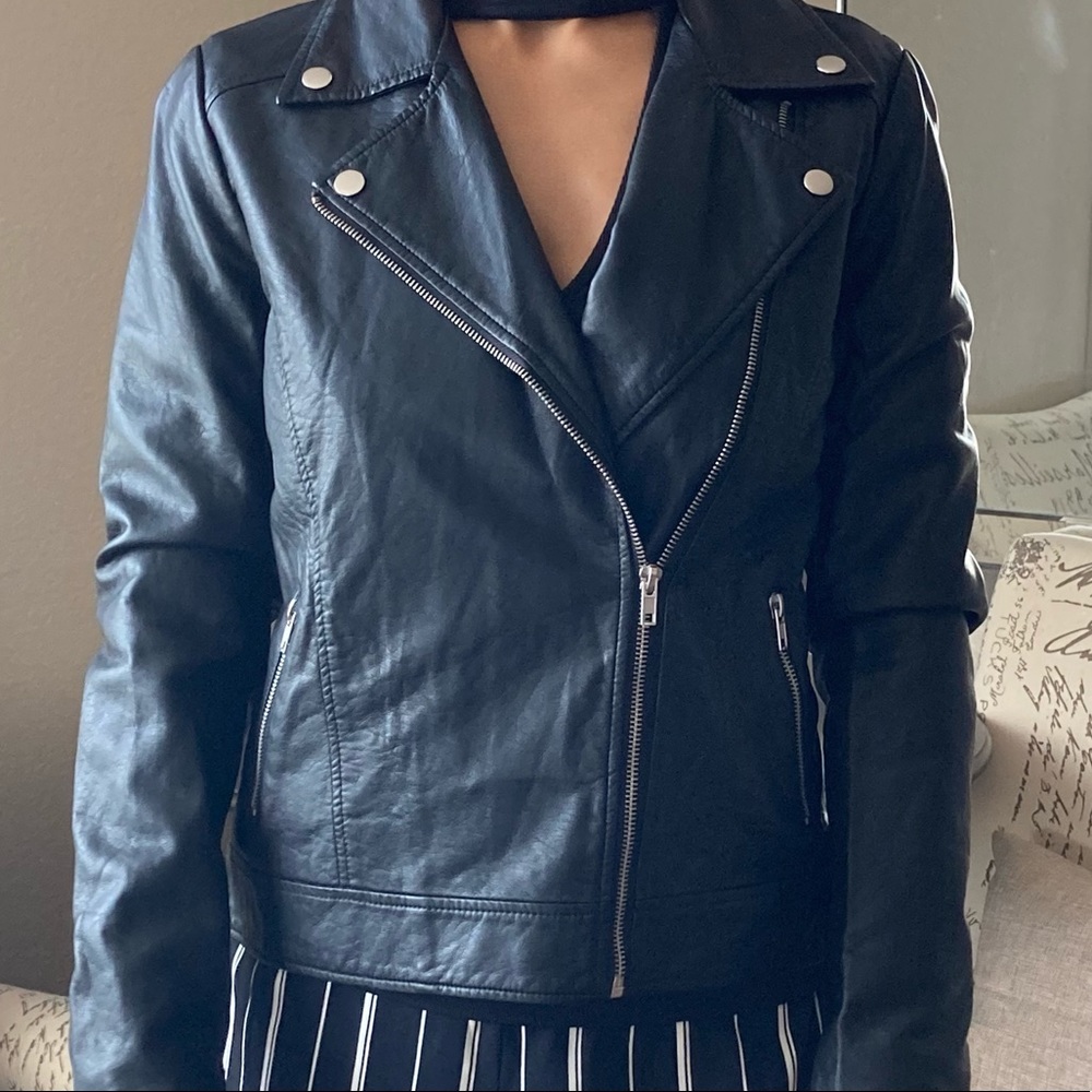 Faux leather jacket